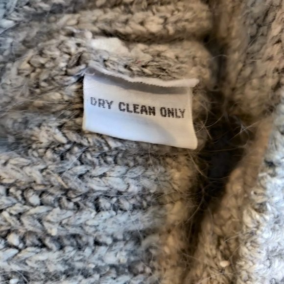 Liz Claiborne Collection Womens Gray Silk Angora Blend Button Grandpa Cardigan L - Picture 11 of 11